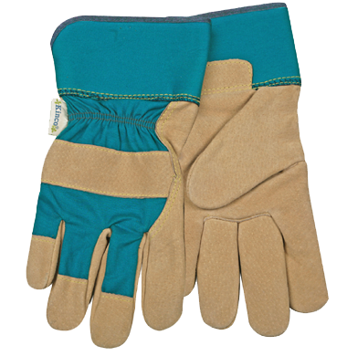 116-1412W-M - Gloves, Women's Unlined Pigskin Palm (M)