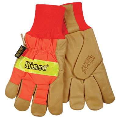 116-1938KWP-L - Glove, Pigskin Waterproof Reflective - L