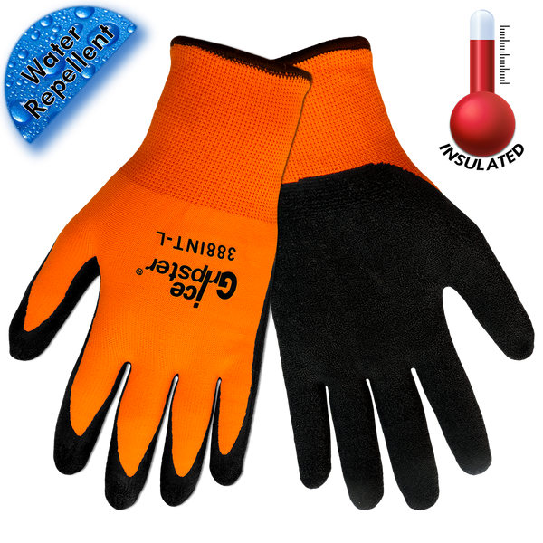 388INT-M - Glove, Ice Gripster, Water Repellent - M