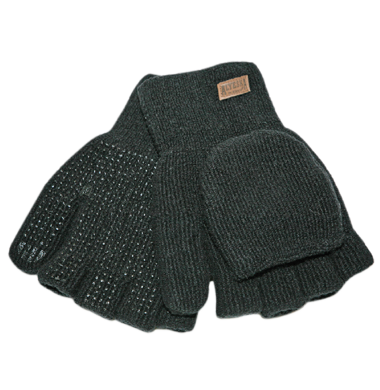 116-5110-XL - Glove, ALEYSKA Lined 1/2 Finger w/Mitt Flap, Black - XL