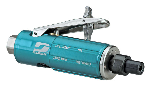 55520 - .3 hp Straight-Line Die Grinder, Aluminum Housing 25,000 RPM, Rear Exhaust, 1/4" Collet