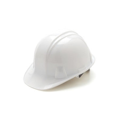 HP14110 - Standard Cap Style Hard Hat Standard Shell 4 Pt Ratchet Suspension, White