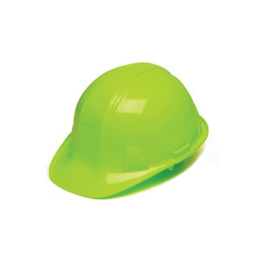 HP14131 - Standard Cap Style Hard Hat Standard Shell 4 Pt Ratchet Suspension, Hi Vis Lime