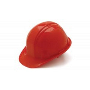HP16020 - Standard Cap Style Hard Hat Standard Shell 6 Pt- Snap Lock Suspension, Red