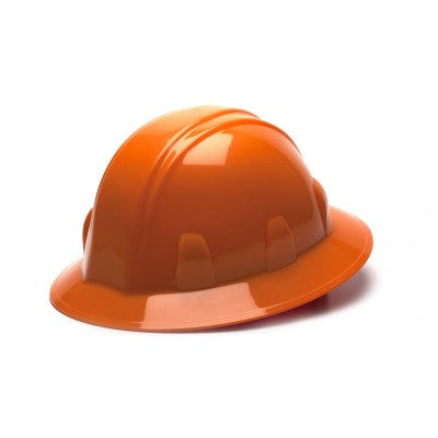 HP24140 - Standard Cap Style Hard Hat Full Brim 4 Pt Ratchet Suspension, Orange