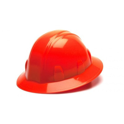 HP24141 - Standard Cap Style Hard Hat Full Brim 4 Pt Ratchet Suspension, Hi Vis Orange