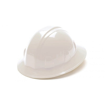 HP26110 - Standard Cap Style Hard Hat Full Brim 6 Pt Ratchet Suspension, White