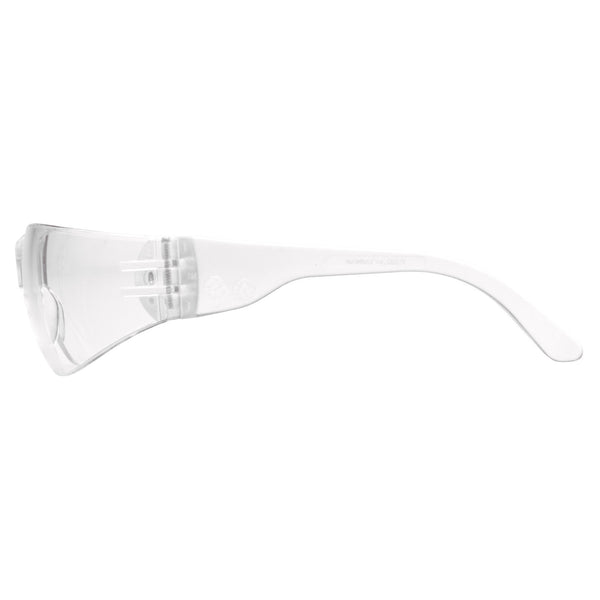 S4110ST - Intruder® Safety Glasses Clear FrameClear-Hardcoated Anti-fog Lens