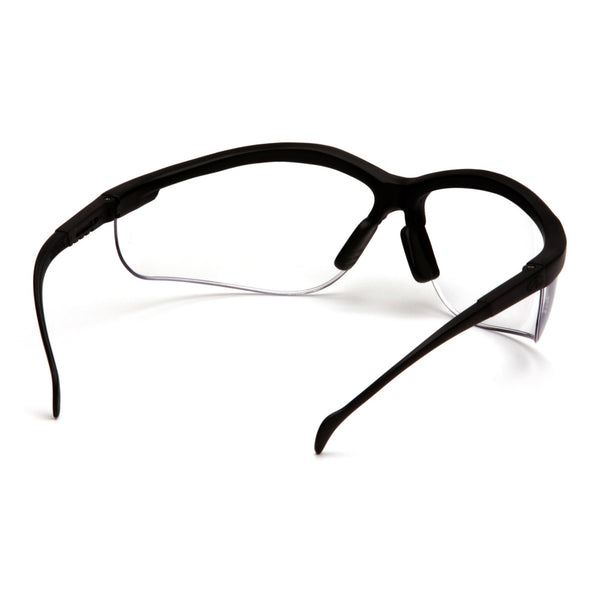SB1810ST - Venture II® Safety Glasses Black FrameClear Anti-Fog Lens