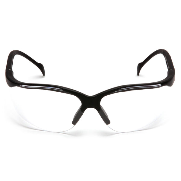 SB1810ST - Venture II® Safety Glasses Black FrameClear Anti-Fog Lens