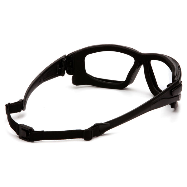 SB7010SDT - I-Force® Safety Glasses Black FrameClear Anti-Fog Lens