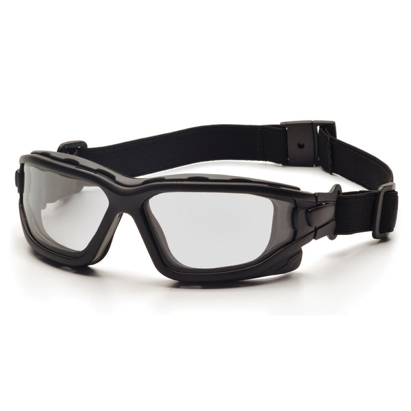 SB7010SDT - I-Force® Safety Glasses Black FrameClear Anti-Fog Lens