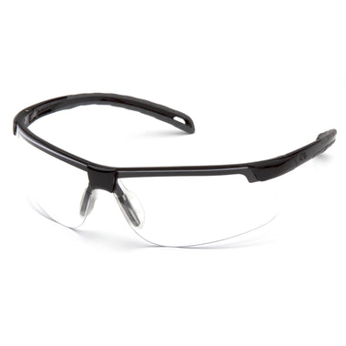 SB8610DT - Ever-Lite® Safety Glasses Black FrameClear Anti-Fog Lens